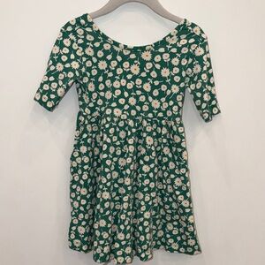 Hanna Andersson Green Skater Dress